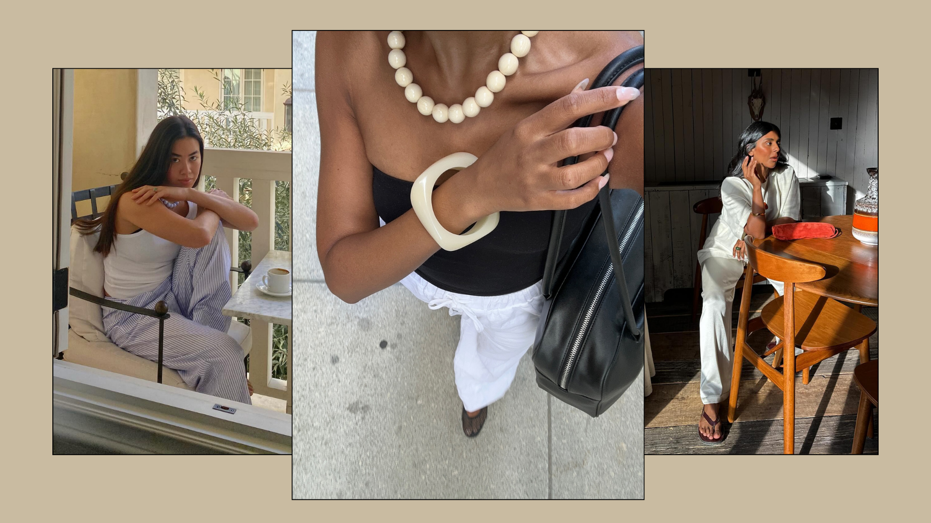 A collage of the best summer trouser trends.