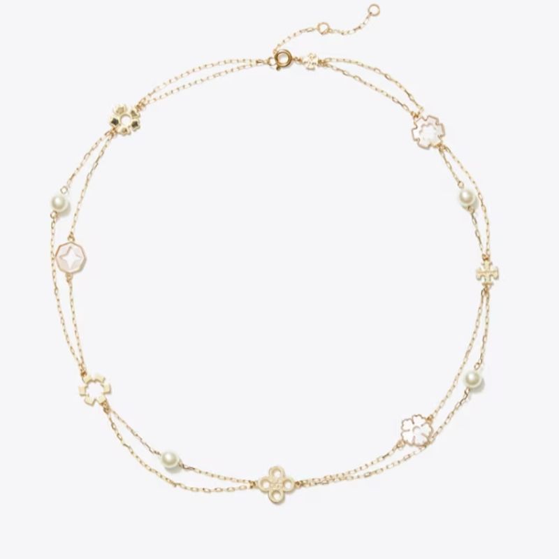 gold charm necklace