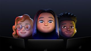 Memojis de Apple mirando un monitor