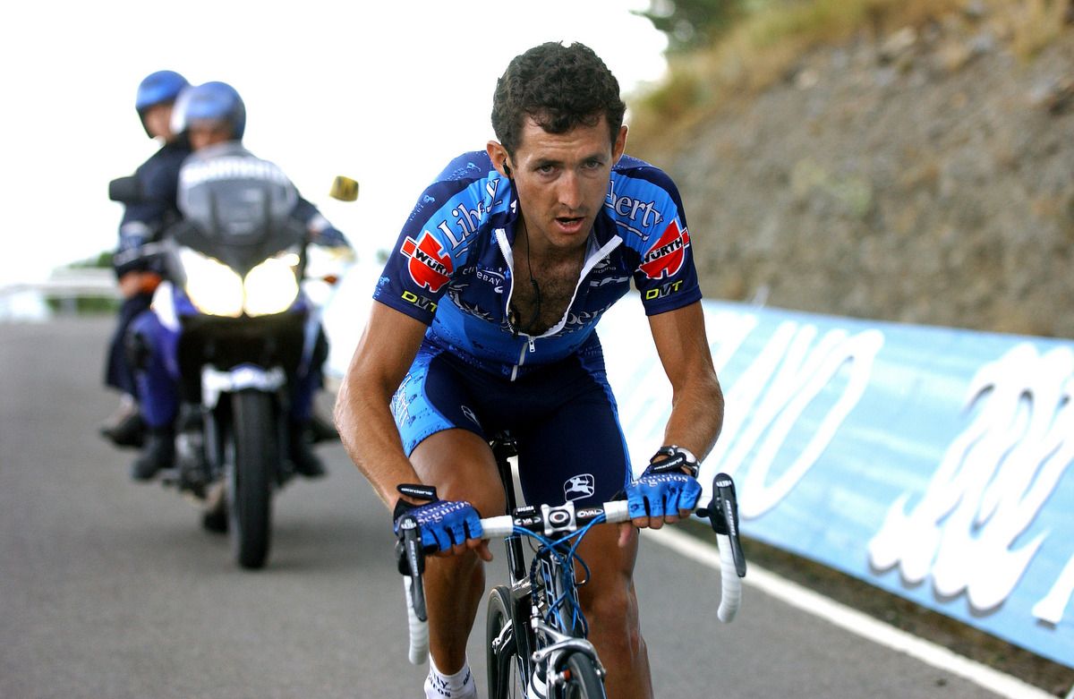 Roberto Heras (Liberty Seguros) on the atack