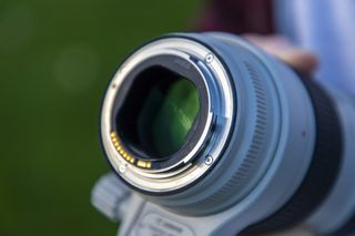 Lens mount of Canon zoom