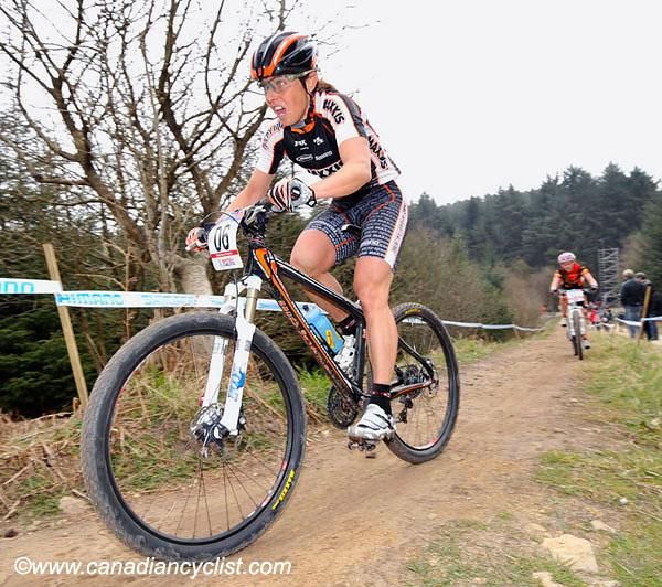 Marie-Helene Premont worked her way back to eighth from the 30s.