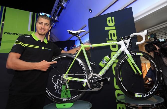 Peter Sagan unveils his Hulk-themed Cannondale