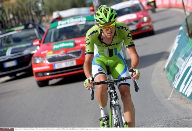 Alessandro De Marchi (Cannondale) heads for the win on stage 7 of the Vuelta a Espana
