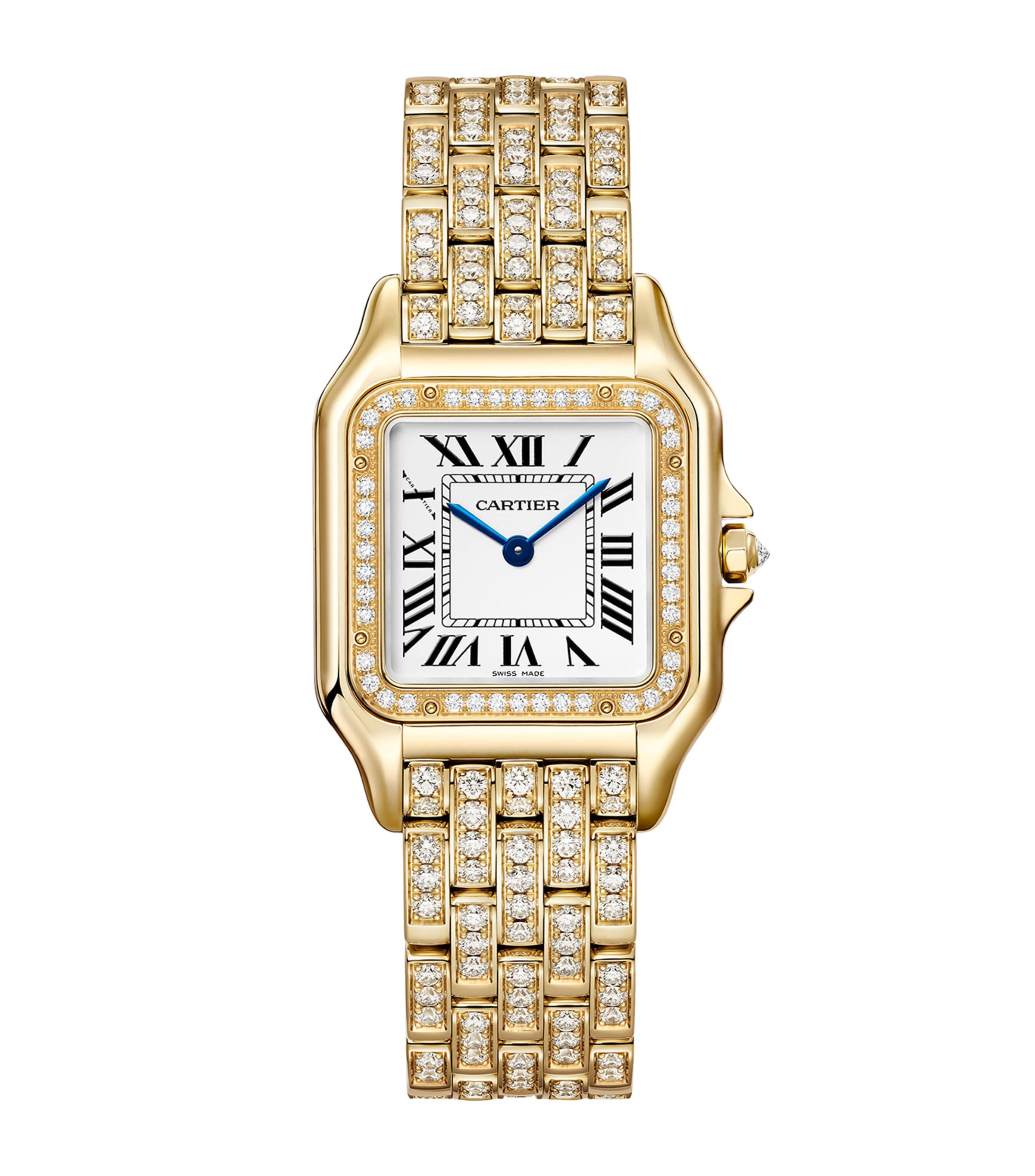 Cartier Yellow Gold and Diamond Panthère De Cartier Watch 26.7mm