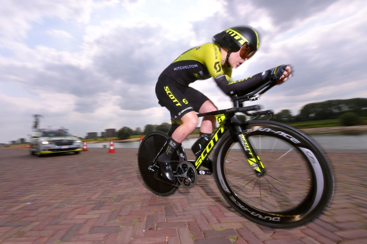 Jolien Dhoore (Team Mitchelton - Scott), during the 21st Boels Rental Ladies Tour 2018, Prologue - Stage 1 a 3,2km Individual Time Trial from Arnhem to Arnhem