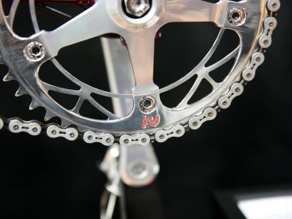 Phil Wood also machined the custom chainrings for both bikes.