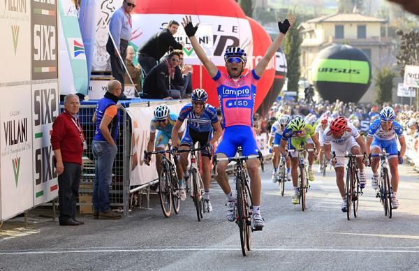 Diego Ulissi (Lampre - ISD) is victorious in stage 3