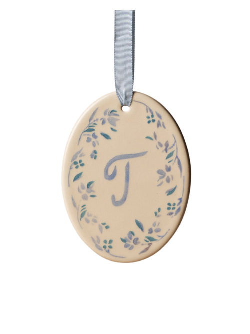 Hand-Painted Monogram Ornament