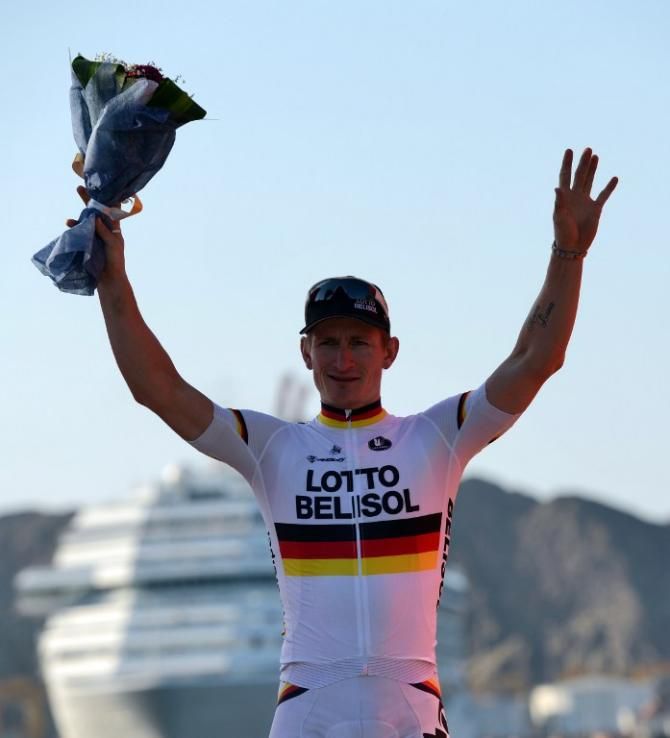 Andr&eacute; Greipel (Lotto Belisol) won three stages in the Tour of Oman