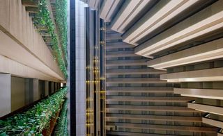 Detail of Hyatt Regency San Francisco atrium, 1974.