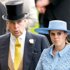 Prince Andrew and Princess Beatrice at the Royal Ascot on June 18, 2019