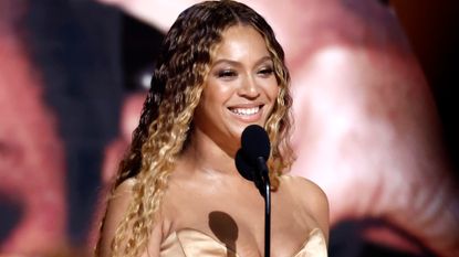  Beyoncé accepts Best Dance/Electronic Music Album for “Renaissance” onstage during the 65th GRAMMY Awards at Crypto.com Arena on February 05, 2023 in Los Angeles, California.