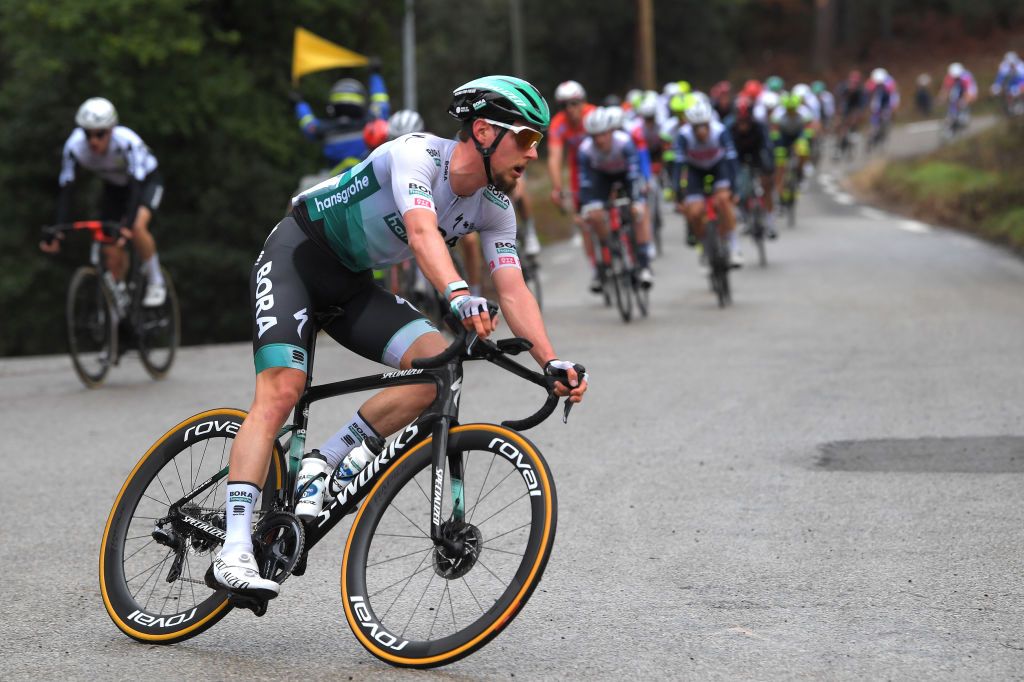 BESSGES FRANCE FEBRUARY 05 Lukas Postlberger of Austria and Team Bora Hansgrohe during the 51st toile de Bessges Tour du Gard 2021 Stage 3 a 1548km stage from Bessges to Bessges EDB2020 on February 05 2021 in Bessges France Photo by Luc ClaessenGetty Images