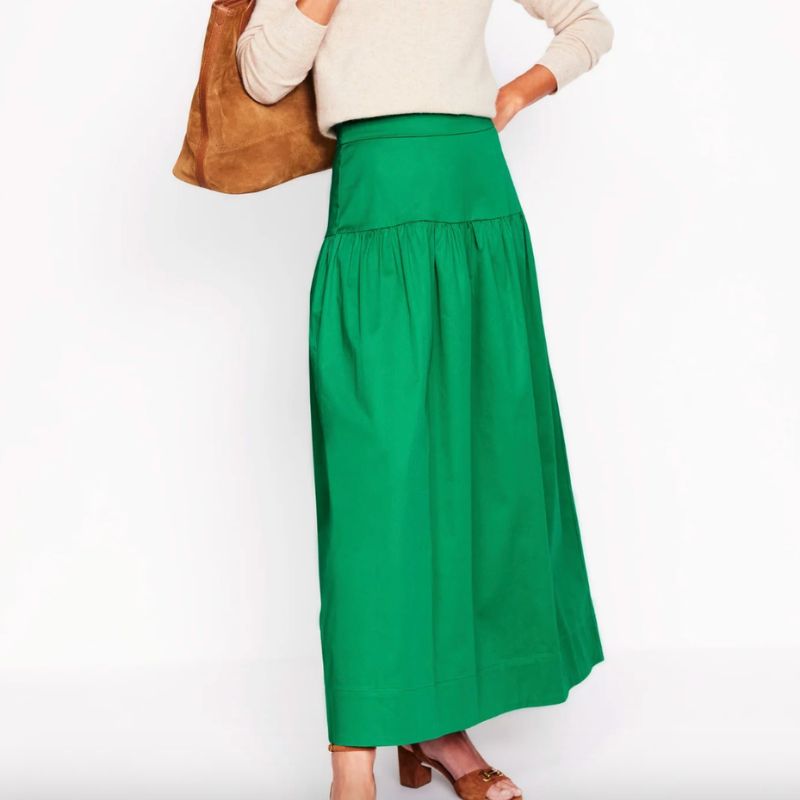 Boden , Yoke Detail Maxi Skirt