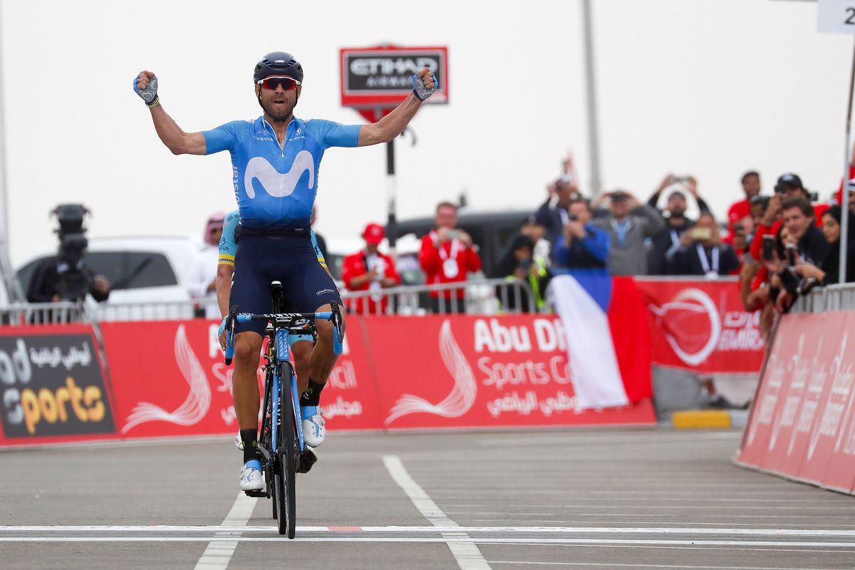 Alejandro Valverde wins the final stage of the Abu Dhabi Tour