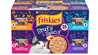 Friskies Gravy Stuf'd & Sauc'd wet cat food