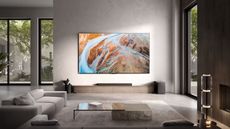 TCL tv on a wall