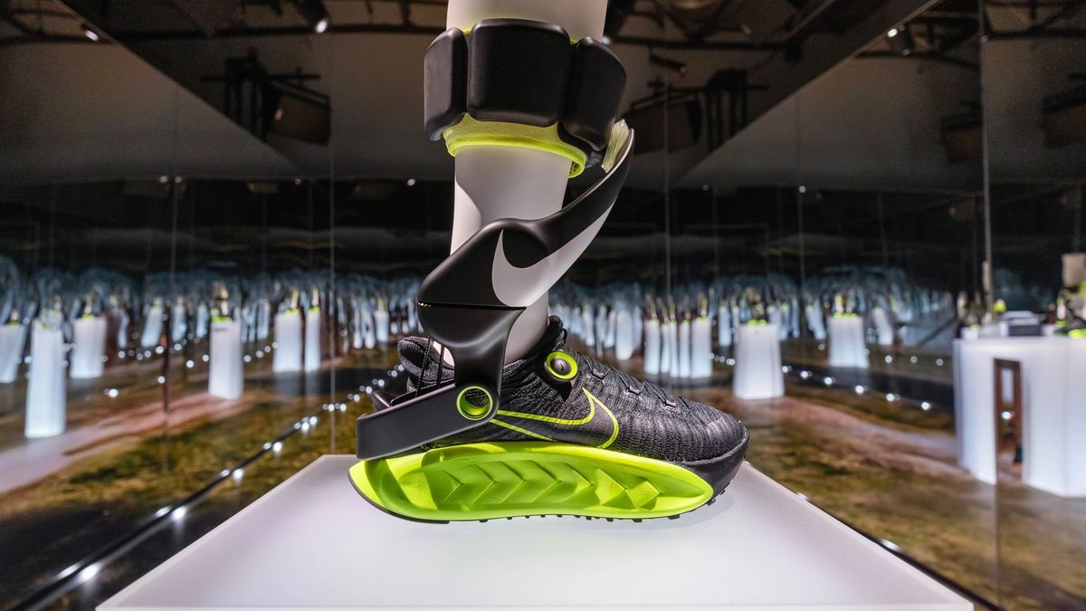 A Nike Project Amplify prototype, in green
