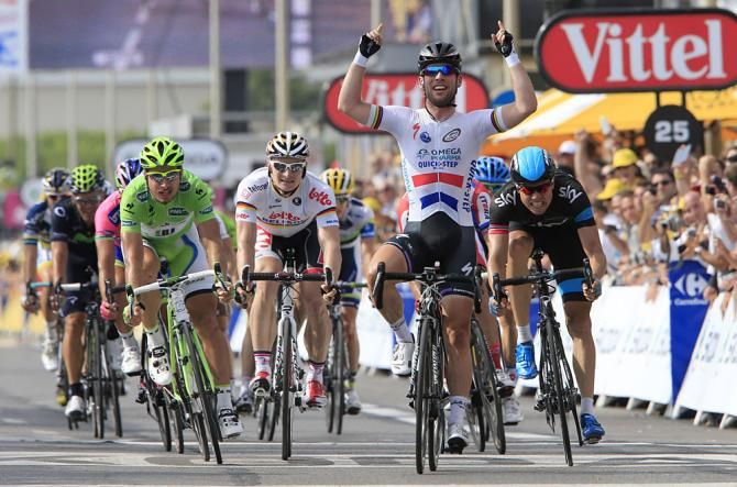 Mark Cavendish (Omega Pharma Quick Step) won stage 5
