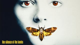 The movie poster for Silence of the Lambs. 