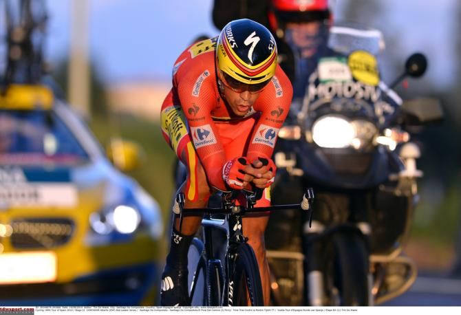 Alberto Contador (Tinkoff-Saxo) took no risks on the time trial