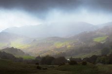 Foggy panorama at Cain