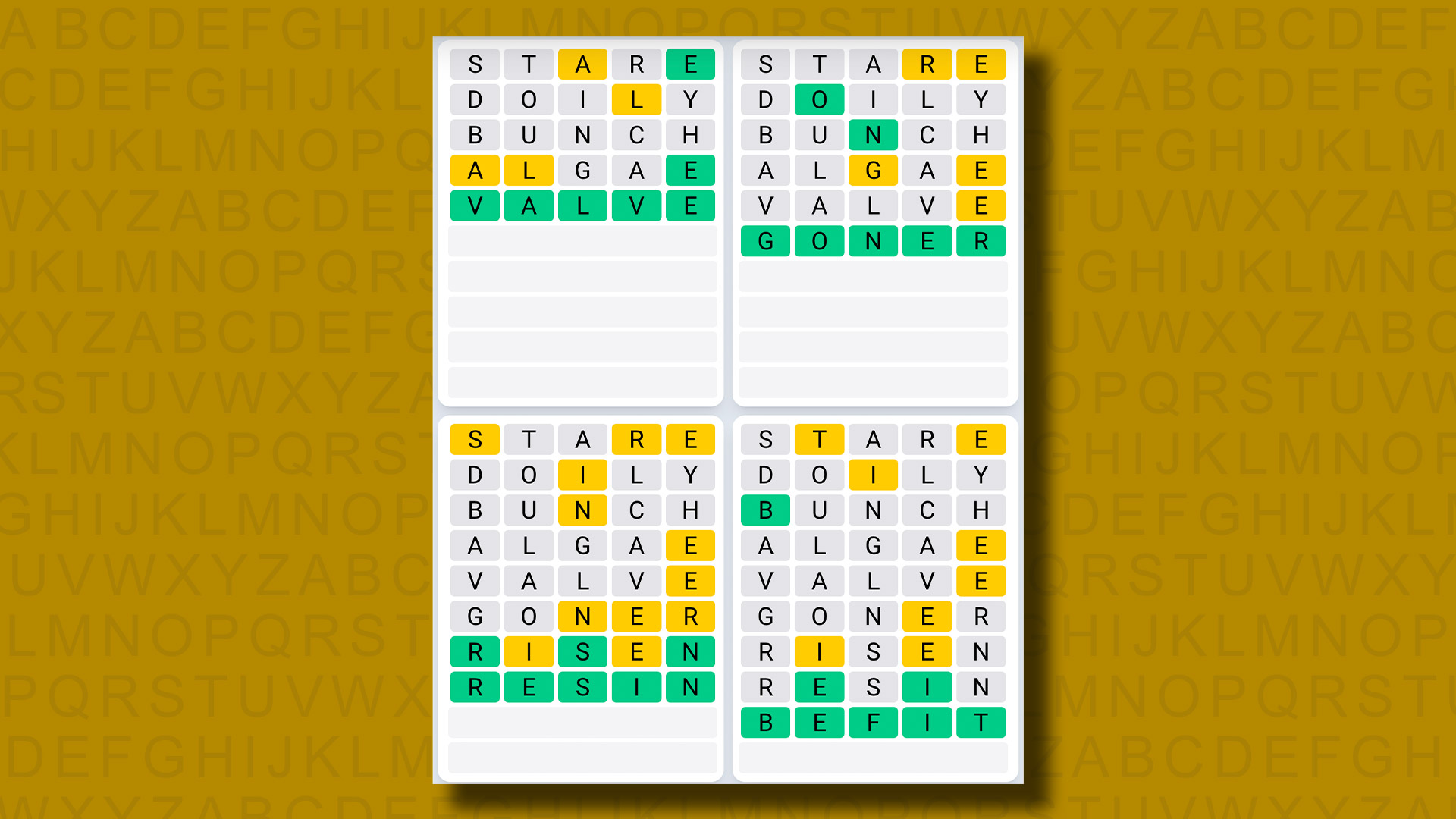 Quordle today – hints and answers for Saturday, November 23 (game #1034 ...