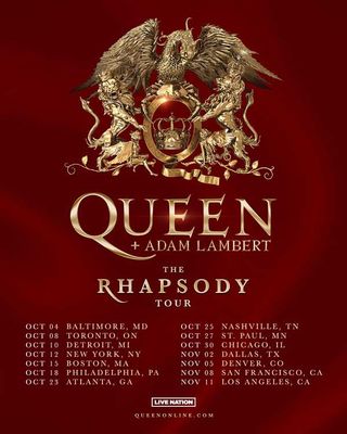 Queen + Adam Lambert tour poster