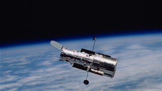 hubble space telescope above earth