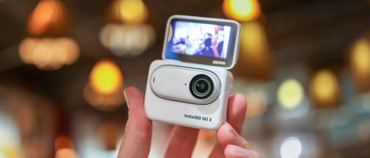 A photo of the Insta360 Go 3 action camera