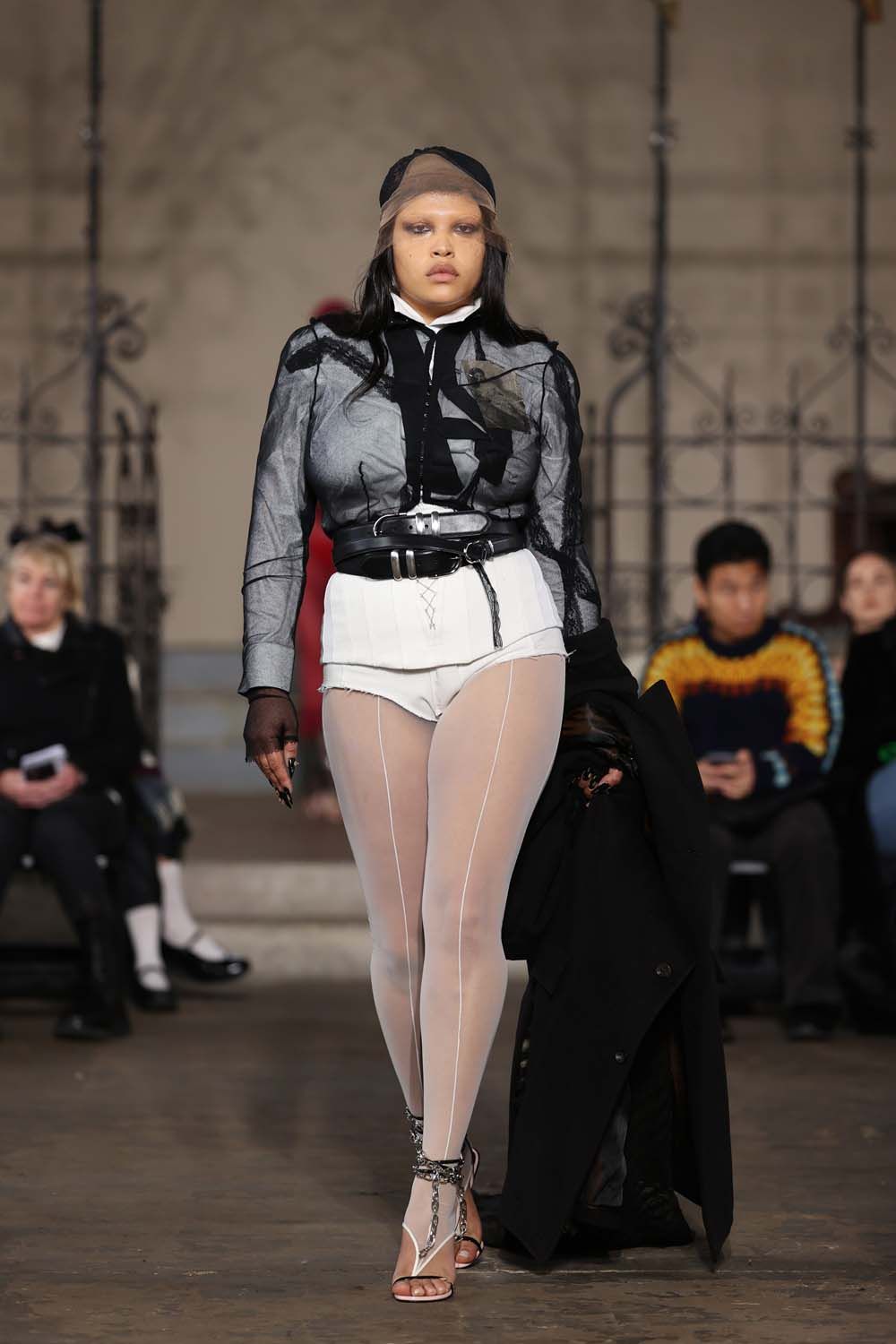 on the runway at London Fashion Week AW23