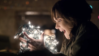 Joyce with Christmas Lights in Stranger Things