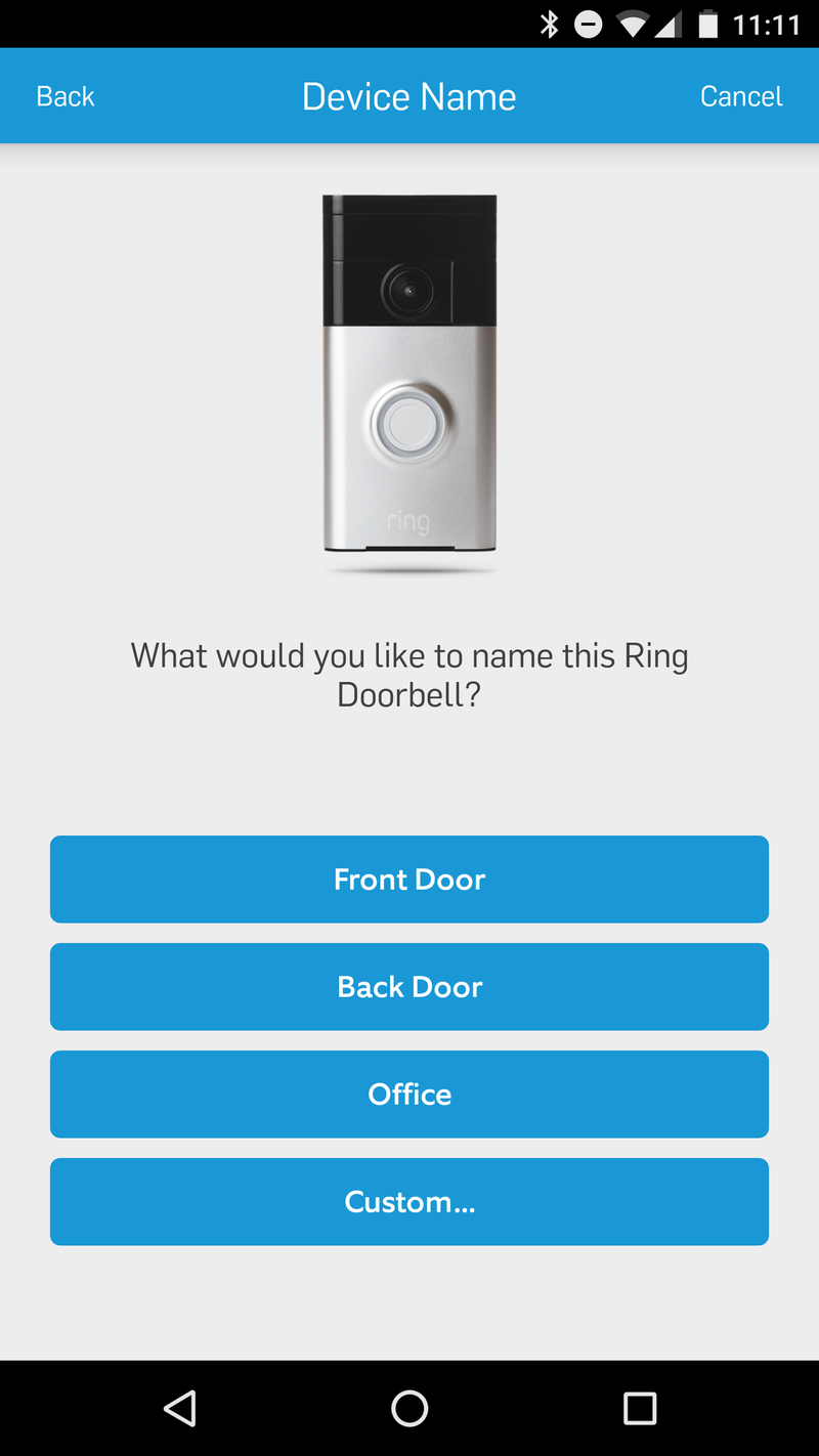 Ring app setup