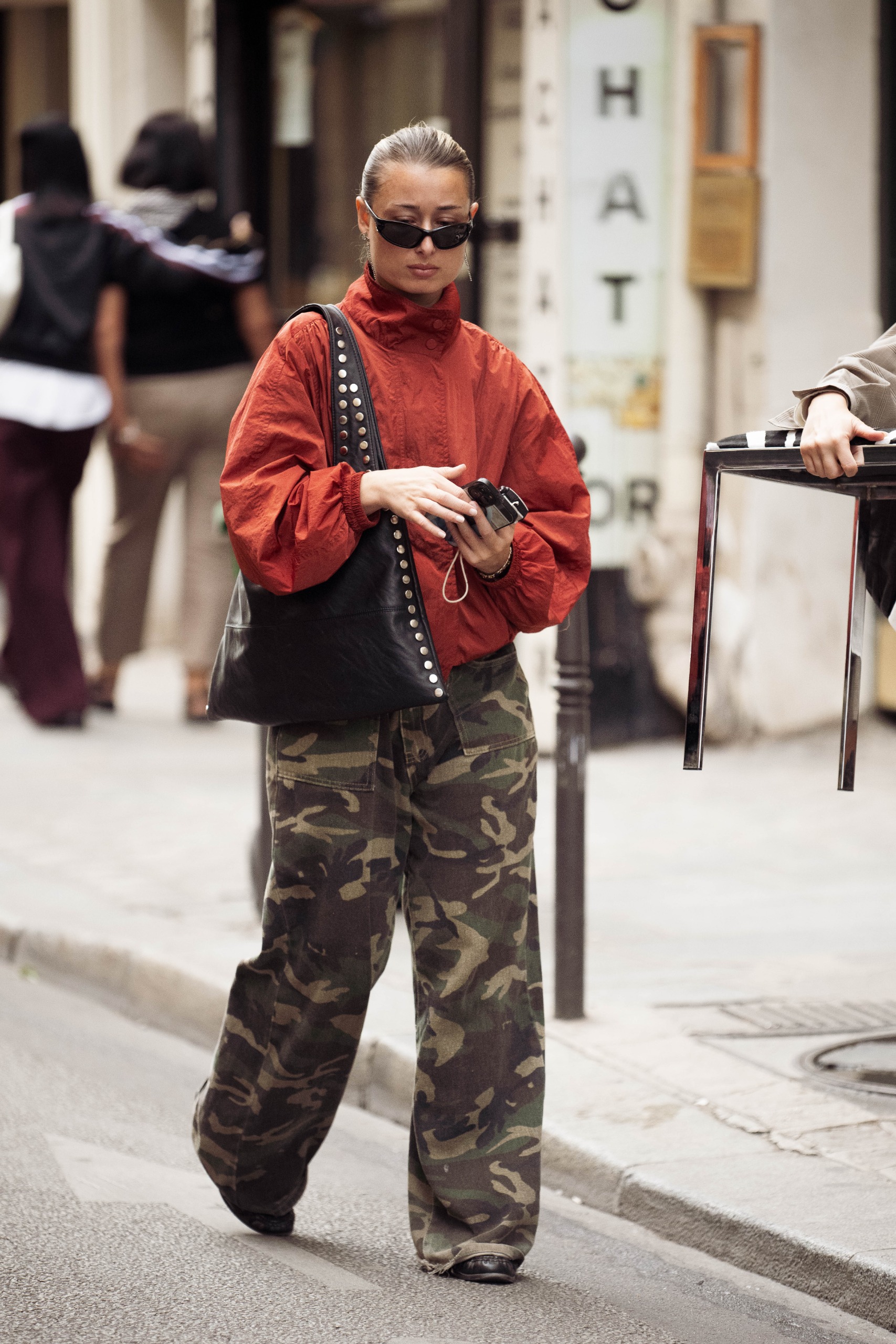 French girls wearing daring pants at Paris Fashion Week Spring/Summer 2027