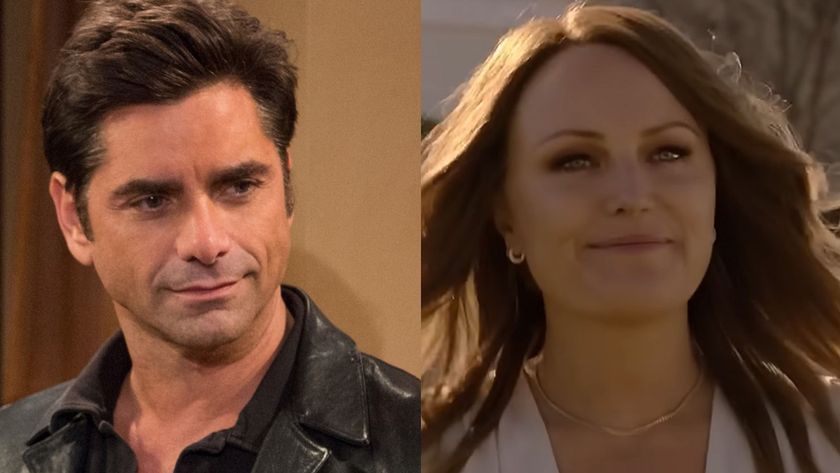 John Stamos in Fuller House and Malin Akerman in The Hunting Wives 