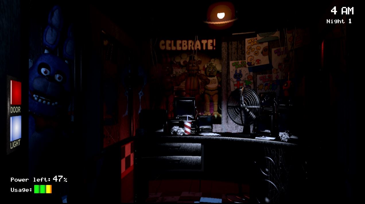 Five Nights At Freddy's Бонни, левая дверь