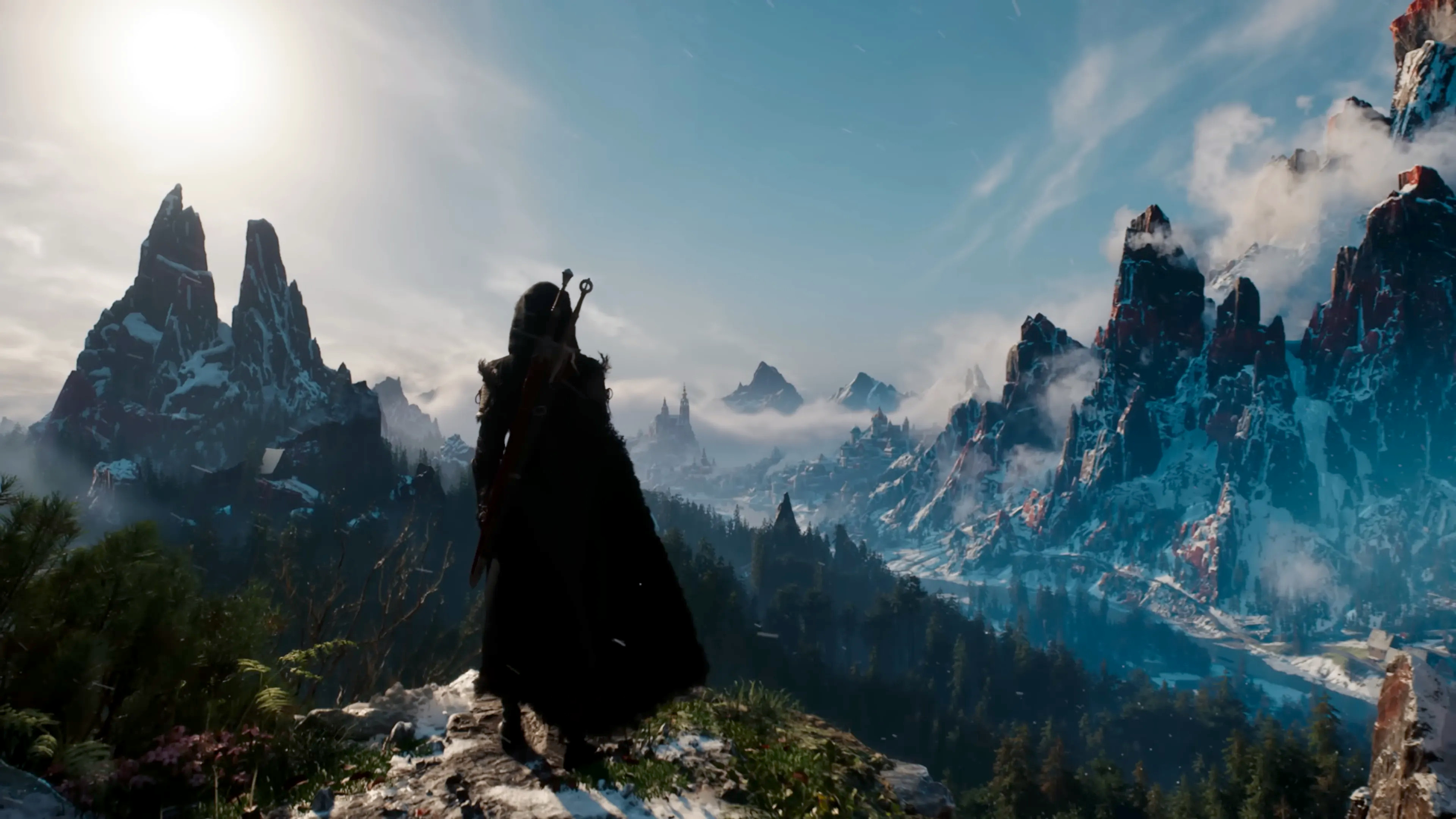 A screenshot of the The Witcher 4 tech demo, as presented at the Unreal Fest 2025 in Orlando, US.