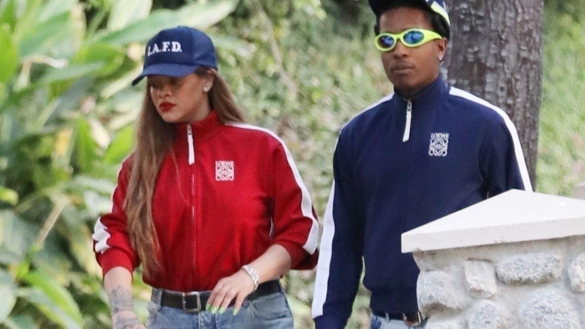 Rihanna and A$AP Rocky's Matching Loewe Outfits Are Fashion