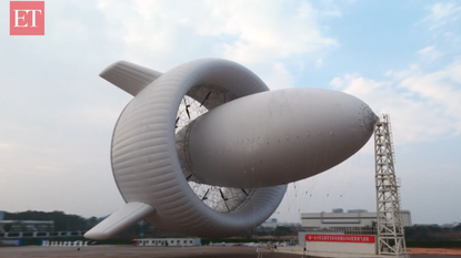 Screenshot taken from a video of China's megawatt-class airborne wind power system.