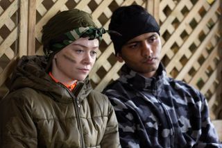 Imran pictured with his close friend Juliet in Hollyoaks.