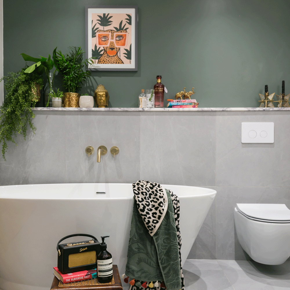 One thing you should never do when decorating a windowless bathroom ...