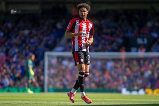 Kevin Schade playing for Brentford against Ipswich, May 2025