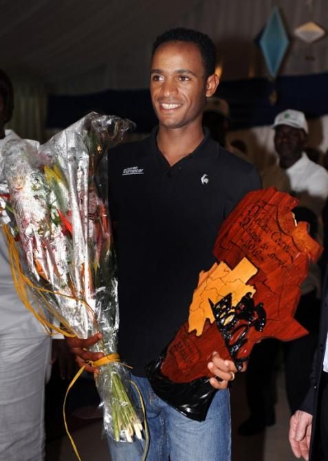 Natnael Berhane (Europcar) took the spoils at Tropicale Amissa Bongo.