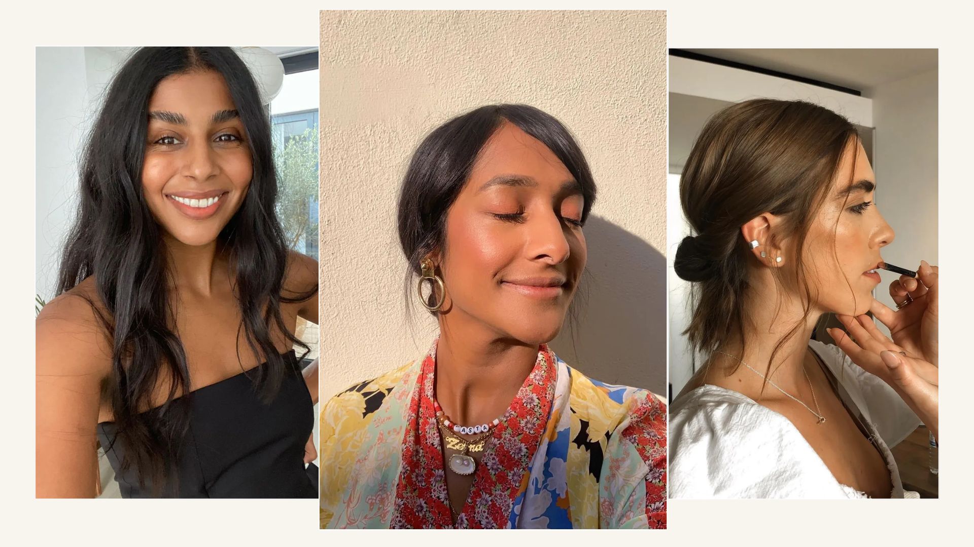 A collage of creators @monikh, @heartzeena, @_jessicaskye