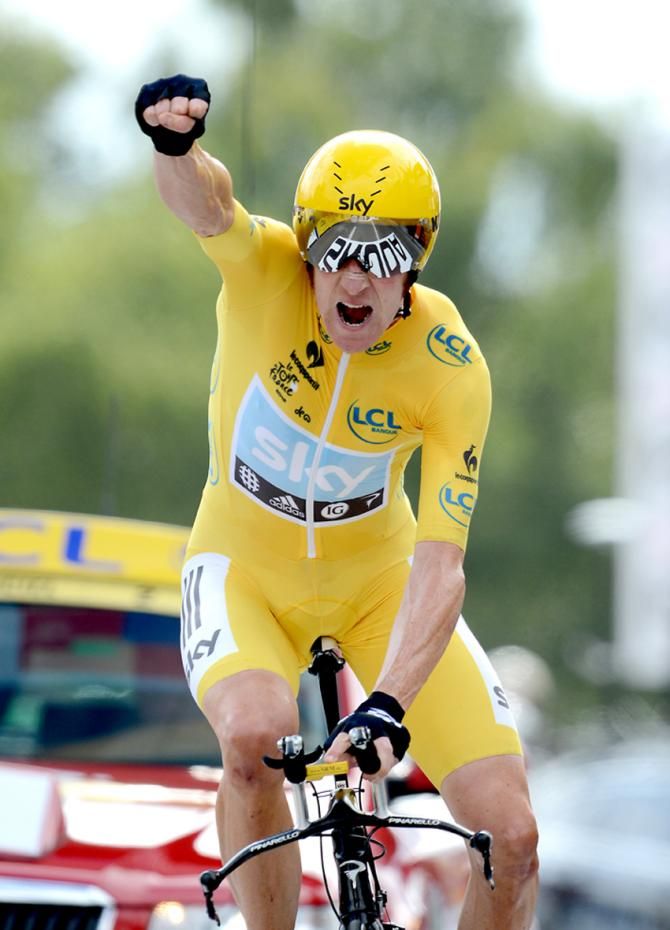 Tour de France 2012: Wiggins triumphs in the final time trial to become the first British winner of the Tour de France
