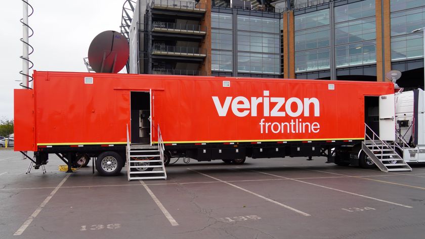 Verizon Frontline equipment on display at the Philadelphia Roadshow.