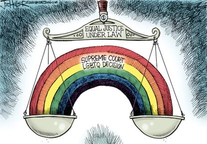 Editorial Cartoon U.S. supreme court LGBTQ ruling