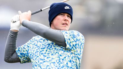 Robert MacIntyre takes a shot at the Alfred Dunhill Links Championship