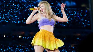 NEW ORLEANS, LOUISIANA - OCTOBER 25: (EDITORIAL USE ONLY. NO STANDALONE PUBLICATION USE (NO SPECIAL INTEREST OR SINGLE ARTIST PUBLICATION USE; NO BOOK USE)) Taylor Swift performs onstage during "Taylor Swift | The Eras Tour" at Caesars Superdome on October 25, 2024 in New Orleans, Louisiana. (Photo by Erika Goldring/TAS24/Getty Images for TAS Rights Management)